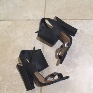 Michael Antonio black/ silver heels.